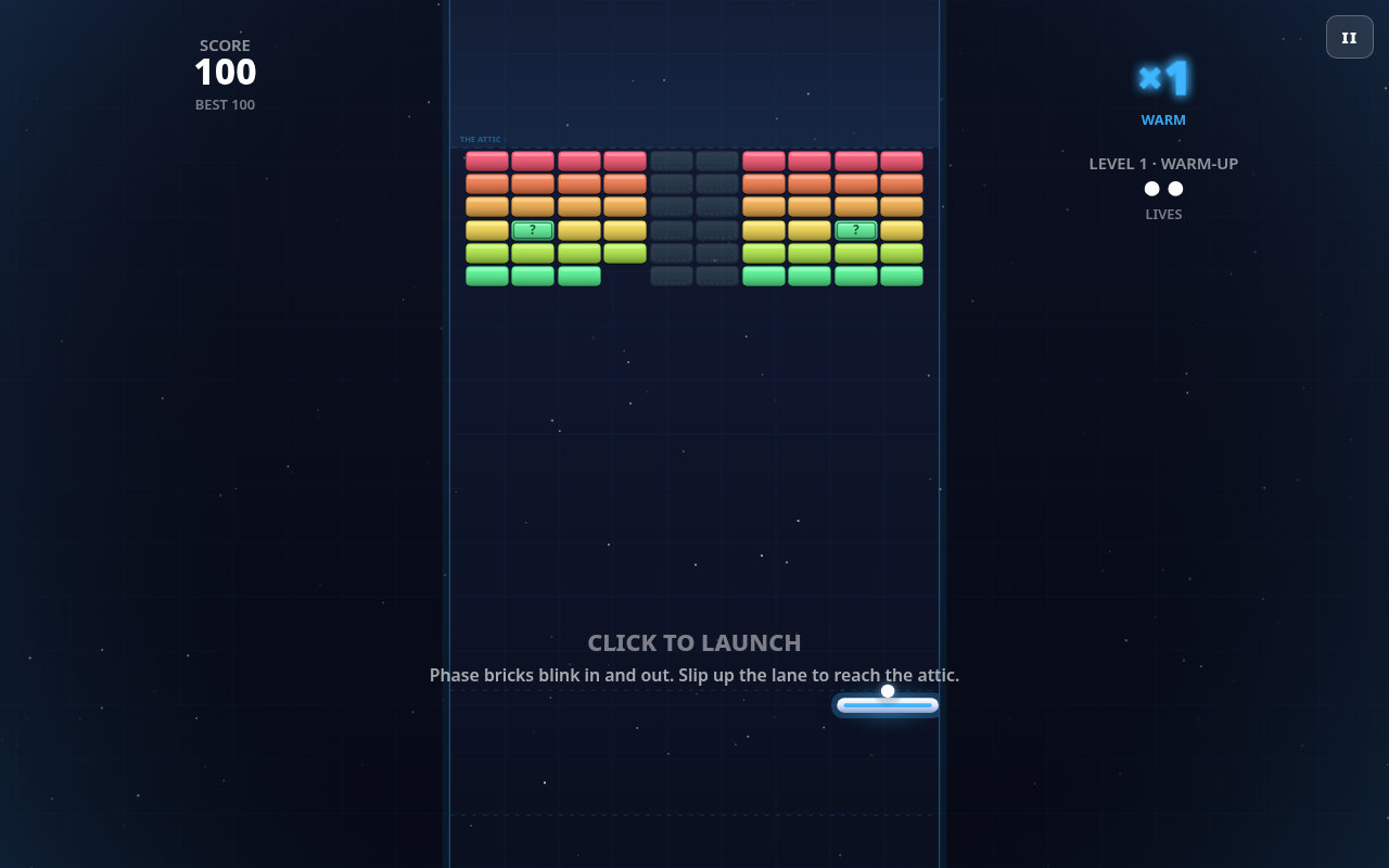 Screenshot of OVERTOP played on a desktop browser