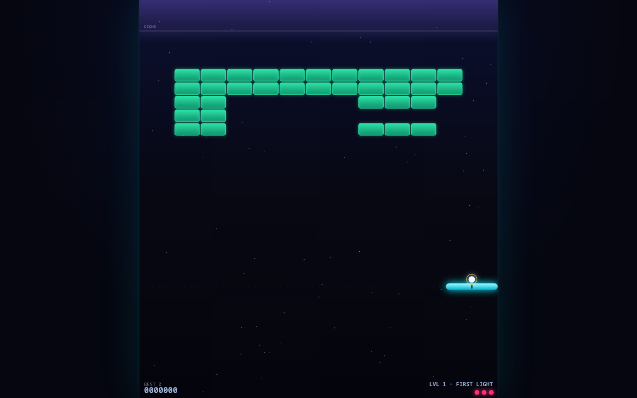 Screenshot of BREAKTHROUGH played on a desktop browser